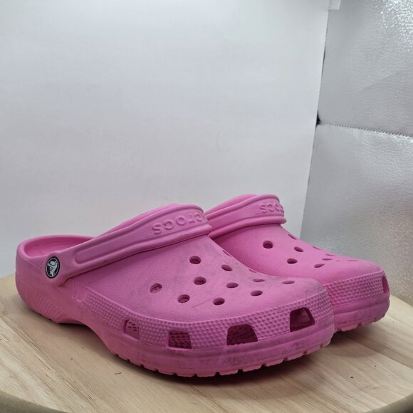 Womens Size 10 - Crocs Classic Clogs Magenta Pink Unisex Mens 8 - Picture 5 of 9